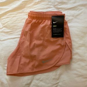 Nike running shorts with back zipper